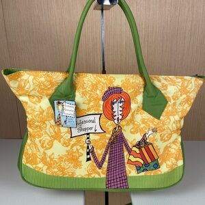 💝 Dolly Mama Professional Shopper Y2K Graphic Tote NWT Nylon Bag